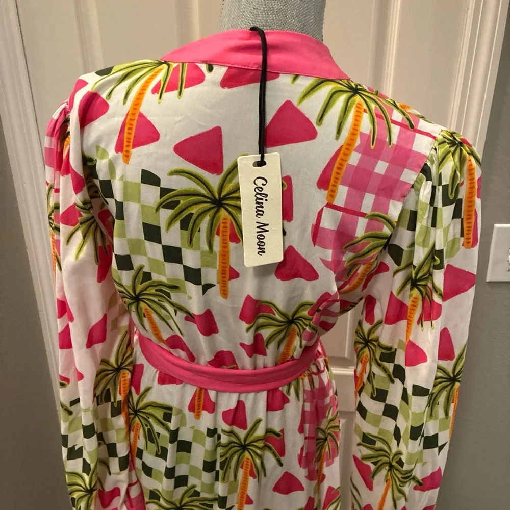 Celina moon ladies wrap dress size large - Picture 7 of 7